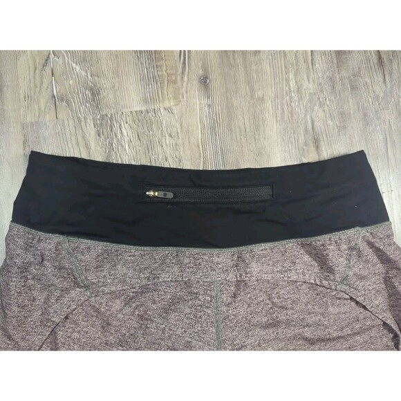Lululemon Run Times Shorts 4" Womens Size 4 Gray Black Lined Running Athleisure - Picture 8 of 15